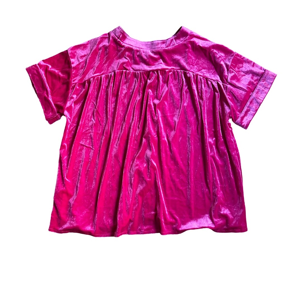 Women’s Pink Velvet Top